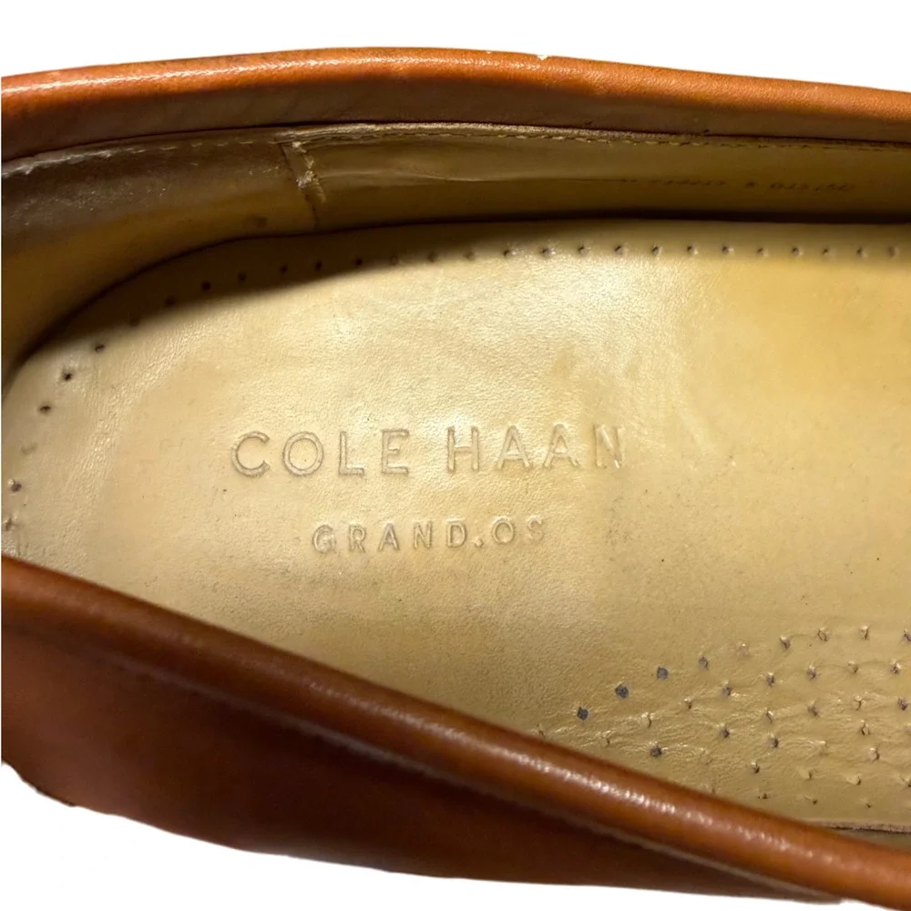 Cole Haan Men's 10.5 Hudson Horsebit Loafer British Tan Full-Grain Leather